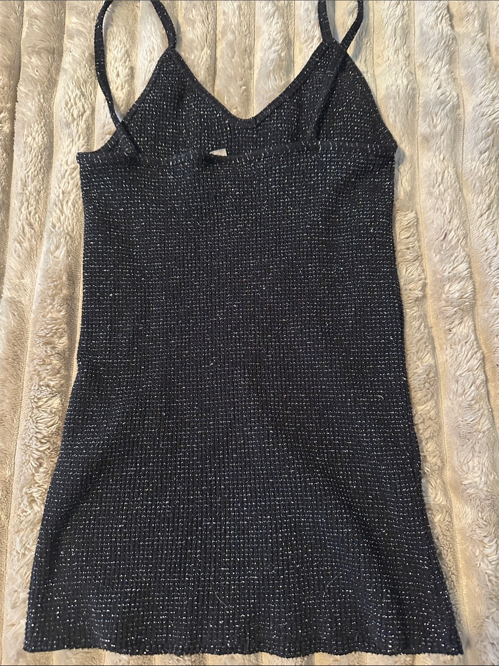 Black Sparkle Knit Tank - Picture 3 of 3